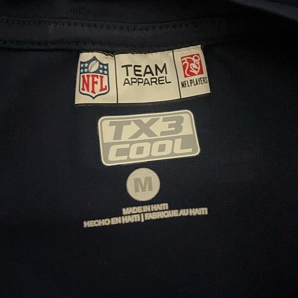 🟢NFL Team Apparel New England Patriot's Tom Brady 12 Blue T Shirt Size M - Picture 3 of 5